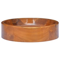 Vasque de salle de bain moderne en bois d'acacia fait main, gain de place, avec design sculpté, lavabo en bois dur naturel et décoration intérieure