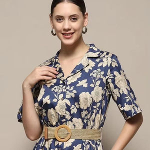 Vestido de algodón ecológico tejido bohemio de nueva moda, estampado Floral, bloque de mano, ropa de verano impresa, informal para damas de honor, suministro ODM - Product Image 1