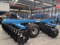 24 Piezas de Grada de Discos de Alta Resistencia, Equipo de Maquinaria Agrícola Hidráulica Desplazable, Implementos y Accesorios para Tractor