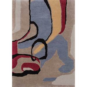 พรมไหมพรมทอมือลายแอ็บสแตรกต์สีงาช้าง รุ่น ZA Tnc-7068 จาก Jaipur Rugs สำหรับใช้ในบ้าน - คอลเลคชั่น Reminiscence - Product Image 1