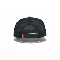 Topi kustom Logo bordir tagihan datar tidak terstruktur 6 Panel topi Snapback katun topi Snapback tagihan datar tidak terstruktur