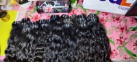 Grosir Langsung Pabrik Rambut India Double Drawn Tanpa Proses, Virgin Body Wave Super Bundles Gratis Jerry Curl Remy Human