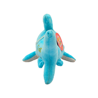 Vente chaude 2021 : Oreiller en peluche requin personnalisé avec logo brodé, 35 cm, rembourrage en coton PP doux, vente en gros, prêt à expédier, dropshipping