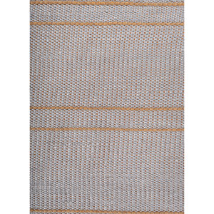 พรมทอมือลายเส้นสีเบจน้ำตาล ขนาด 9x12 ฟุต รูปทรงสี่เหลี่ยมผืนผ้า สำหรับห้องโถง ห้องนอน ข้างเตียง ห้องนั่งเล่น ทำด้วยมือจากเส้นใยโพลีโพรพิลีน - Product Image 3