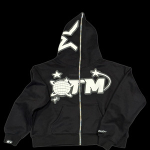 Ropa 3D Puff Impresión Sudadera con capucha de gran tamaño de peso pesado French Terry Hoodies Hombres Sudaderas con capucha Fabricantes Mezcla de algodón personalizada - Product Image 6