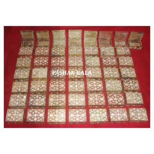 Rectangular Shape Natural Soapstone Inlay <b>Floral</b> Mother of Pearl Jewelry <b>Box</b> For Business Gift And Home Decoration Purpose - Product Image 1