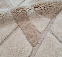 Tapis en laine marocaine fait main Soft Beni Mrirt, tapis marocain tissé à la main, tapis fait main pour salon, OEM