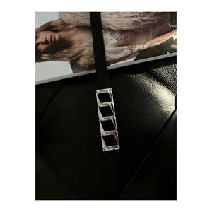 Ceinture fine à boucle pour femme, ceinture de pantalon, ceinture de veste, ceinture de robe, ceinture de chemise - NOIR-ARGENT - Product Image 6