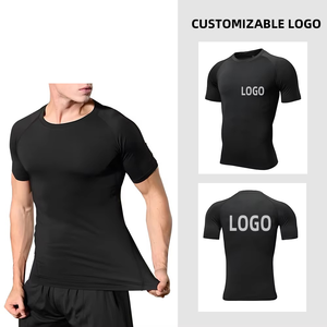 เสื้อทีเชิ้ตออกกำลังกายตัวสั้นสำหรับผู้ชายเสื้อใส่เล่นกีฬาออกกำลังกายเล่นฟิตเนสยิมชุดผดผื่น - Product Image 6