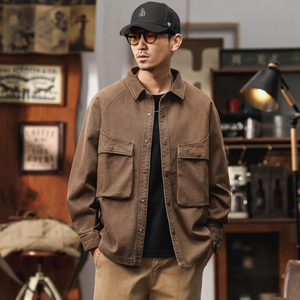 เสื้อแจ็กเก็ตสำหรับผู้ชายเสื้อแจ็กเก็ตแนวสตรีทงานปัก - Product Image 3