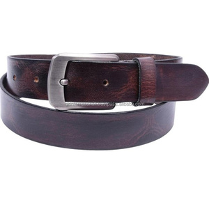 Ceinture décontractée en cuir peint à la main pour hommes, disponible dans toutes les tailles personnalisées avec boucle à ardillon en alliage élégant - Product Image 2