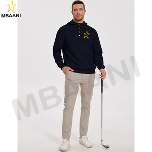 Sudadera con Capucha para Hombre, Diseño a Cuadros Jacquard, Manga Larga, Estilo Casual, Tejido Waffle - Product Image 6