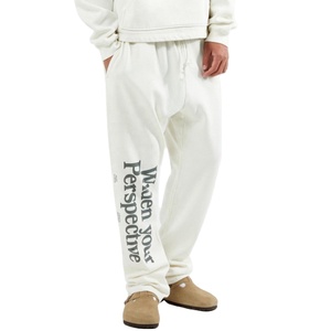 Pantalones Casuales para Hombre, Ligeros, de Cintura Media, Corte Holgado, Transpirables, de Poliéster/Algodón, con Pliegues Delanteros y Cordón Ajustable, Impresión Digital Personalizada - Product Image 1