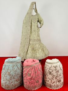 Travail de broderie lourde Lehenga Gharara Sharara costumes en Georgette pakistanaise pour dames vêtements de fête mariée - Product Image 4