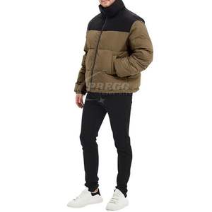 Blouson matelassé pour homme à col montant zippé, chaud, respirant, coupe-vent, imperméable, long, pour l'hiver, très demandé - Product Image 3