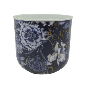Pot de fleurs et jardinières en fer de style bohème moderne, écologiques, avec motif de feuilles tropicales colorées pour la décoration intérieure - Product Image 3