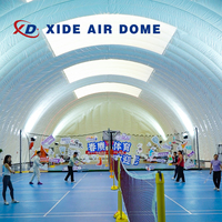 Tente XZ Grande tente de sport gonflable en PVC à air comprimé, structure en membrane de béton à pression, tente dôme de glamping quatre saisons