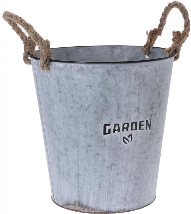 Deep and spacious galvanized planter suitable for medium sized trees ornamental plants or decorative garden accents