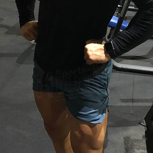 Verano ciclismo correr pantalones cortos hombres Jogging Fitness gimnasio entrenamiento malla secado rápido calle rodilla longitud pantalones cortos - Product Image 4