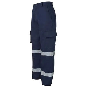 Pantalons de travail réfléchissants de sécurité de haute qualité Logo des clients Vêtements de travail extensibles imprimés Pantalons cargo Vêtements de haute qualité - Product Image 3