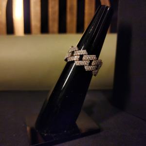 Bague unisexe en argent sterling 925 et acier inoxydable avec moissanite, design exclusif hip-hop, swag pour un usage quotidien - Product Image 2