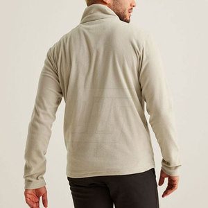 แจ็กเก็ตซิปครึ่งตัวของผู้ชายทรงสลิมฟิตไม่มีฮู้ดพร้อมวัสดุกันความชื้นเพื่อความสบายในชีวิตประจำวัน - Product Image 4