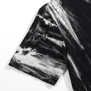 Venta al por mayor personalizado peso pesado 250gsm caída del hombro en blanco de gran tamaño tie Dye-Camiseta - Product Image 6