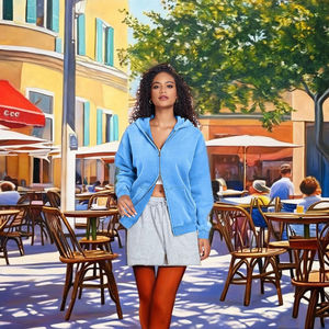 Sudadera con capucha y cremallera completa de algodón 100% con lavado ácido estilo streetwear para hombre, oversize, con lavado vintage, logotipo personalizado, venta al por mayor, invierno - Product Image 3