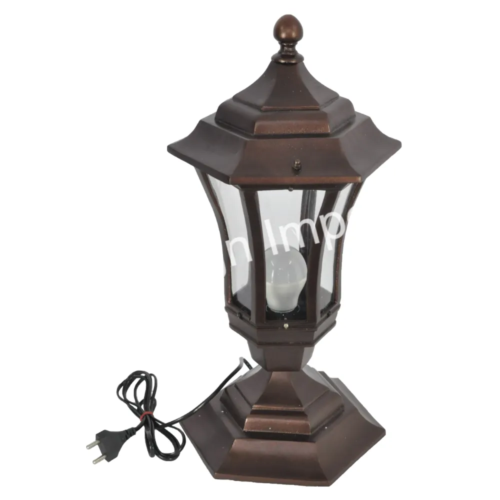 Fabbricata lampada Vintage stile indiano per Desktop con modello astratto accessorio di illuminazione italiano nuova lampada antica antica