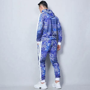 Training & Fashion Wear Ensemble de survêtements à sublimation pour hommes avec votre propre design et votre logo 2 Pcs Regular Fit Comfortable Cotton Tracksuit - Product Image 2
