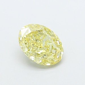 Diamante Ovalado de 1.05ct VS2, Color Amarillo Claro Fantasía, Cultivado en Laboratorio - Product Image 1