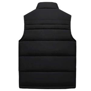 Veste sans manches bouffante légère de haute qualité en grandes tailles à la mode en toile col montant style High Street pour l'hiver - Product Image 4