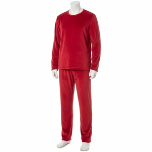 Conjunto de Pijamas Térmicos de Forro Polar para Hombre, Material de Poliéster Suave y Cálido, Ropa Cómoda para Invierno, Mercado Mayorista Mundial - Product Image 5