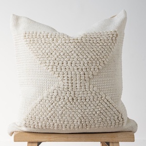 Profesional hecho a mano 100% Fundas de cojín Kilim de lana de lujo ligero almohadas de asiento cuadrado indio técnica de tela tejida - Product Image 3