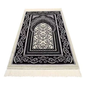 Alfombra de Oración Musulmana Acolchada Raudhah Sajdah de Color Sólido, Nueva Colección 2026, Hecha a Mano, Regalo de Viaje de Fábrica para Uso Doméstico - Product Image 6