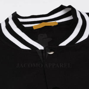 Chaqueta informal de invierno de nuevo diseño para hombre, Letterman de color sólido con cuello levantado, cálida para la temporada - Product Image 5