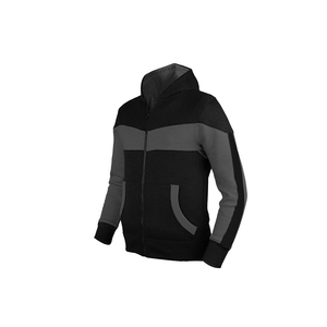 Survêtement pour commandes en gros, col montant, tissu respirant, survêtement d'entraînement pour hommes, design bicolore avec poches, veste zippée - Product Image 5