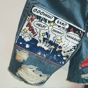 Short en jean personnalisé de haute qualité pantalon chaud d'été pour femmes short en jean taille haute à bords bruts pour femmes - Product Image 2