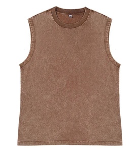 LEVI INDUSTRY Camiseta sin Mangas para Hombre, de Alta Calidad, Ecológica, Transpirable, Lavado Ácido, Secado Rápido, Fibra de Bambú y Algodón, Color Sólido, Gran Venta - Product Image 1