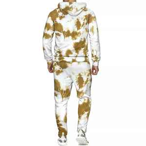 Chándal teñido con lazo para hombre, transpirable, cómodo, con capucha, con el mejor servicio OEM de fabricación, chándal teñido con lazo - Product Image 5