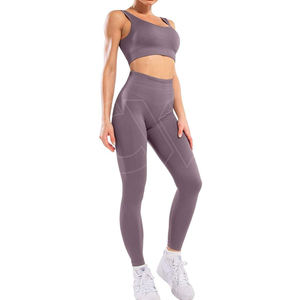 Ropa de yoga Nueva llegada Conjunto de yoga para mujer Sujetador deportivo y pantalón Conjunto de yoga para mujer a la venta Lo mejor para usar - Product Image 1