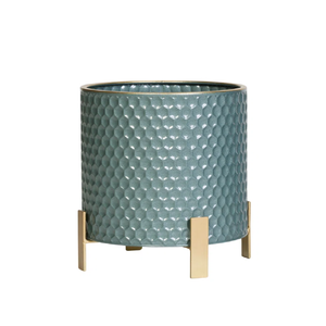 A-One Jardinière de sol moderne en métal et fer de qualité avec pied antique détachable Jardinière de fleurs décorative à des prix abordables - Product Image 3