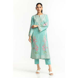 Camisa y Pantalón Elegantes de Gasa Bordada para Mujer, Transpirables, para Primavera/Verano - Product Image 5