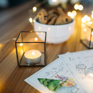 Bougeoir de forme carrée de bordure en laiton clair de verre de qualité supérieure taille personnalisée T support de lumière meilleure qualité pour la déco de Table de mariage - Product Image 2