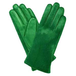 Guantes de conducción de cuero de vaca de oveja de dos tonos de alta calidad para mujer, pesca diaria, ciclismo, fiesta, pantalla táctil apropiada - Product Image 3