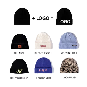 Bonnet tricoté d'hiver populaire de haute qualité Taille personnalisée Logo de broderie à la mode chaud pour hommes femmes pour le cyclisme en plein air - Product Image 5