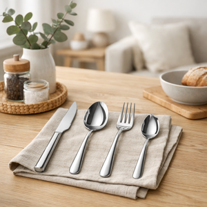 Cucharas para Sopa Mr.Spoon Serie Esencia Estilo Clásico, 205 mm, Acero Inoxidable 18/0, Plateadas, Aptas para Lavavajillas, para Uso Doméstico y en Restaurantes - Product Image 4