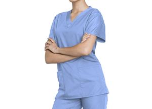 Uniformes médicos elegantes para mujer, conjuntos de uniformes médicos, 72% poliéster, 21% rayón, 7% spandex, tela tejida, producto más vendido - Product Image 2