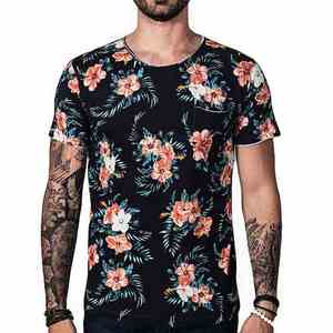 Vente en gros de t-shirts à sublimation pour hommes, streetwear, t-shirts personnalisés à impression et sublimation avec logo pour hommes, haute qualité, avec service OEM personnalisé - Product Image 5