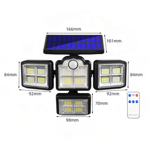 198 LED Solar-Flutlicht mit Bewegungsmelder Außenwandleuchte für den Außenbereich - Product Image 3
